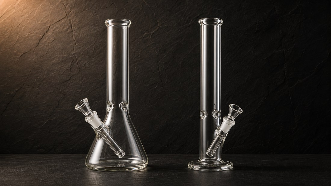 Beaker vs straight tube bong comparison