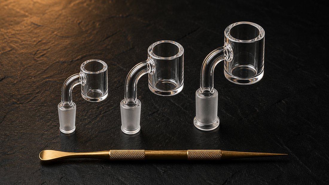 Joint sizes — quartz bangers in 10mm, 14mm, 18mm