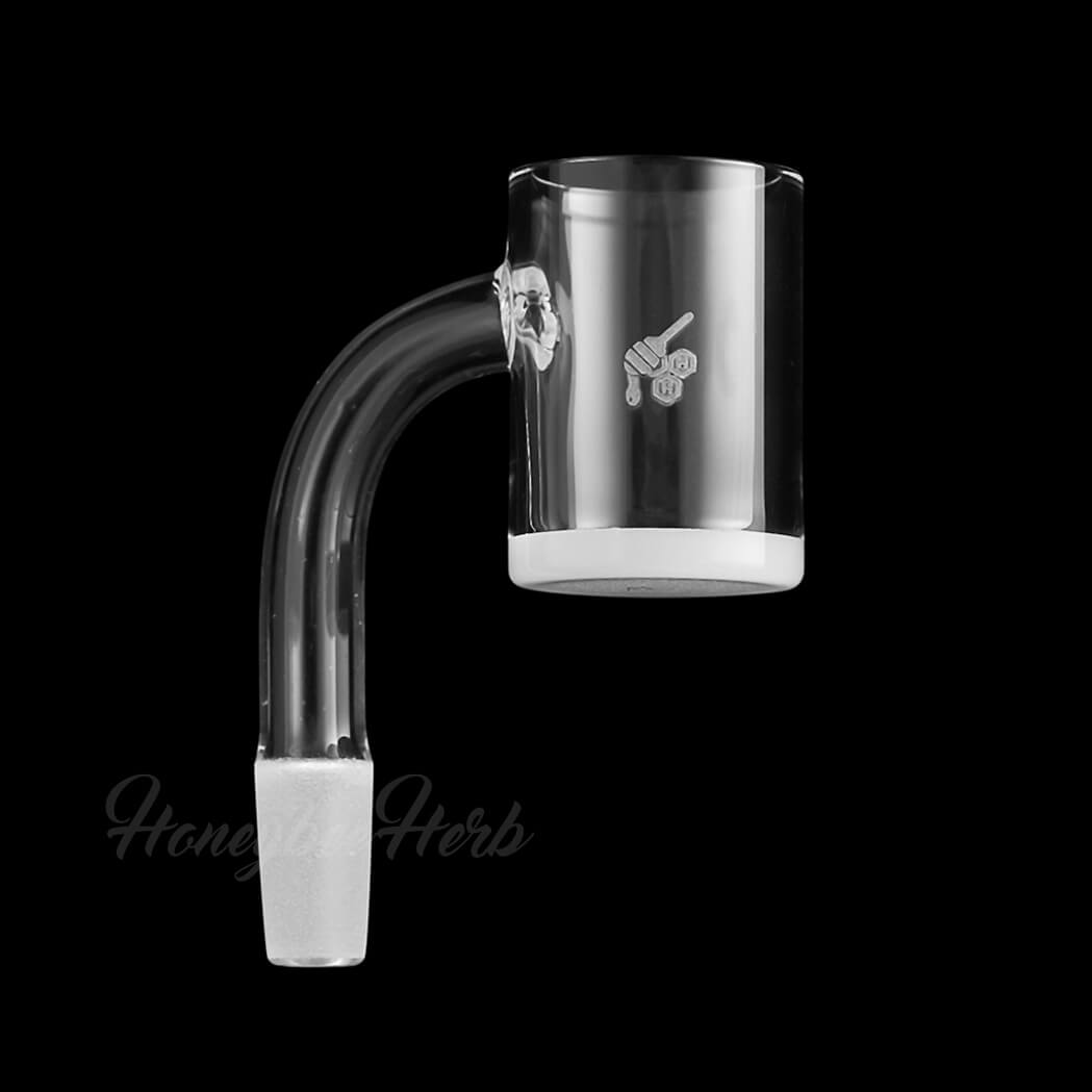 25mm Opaque Bottom Quartz Banger 90° | Honeybee Herb