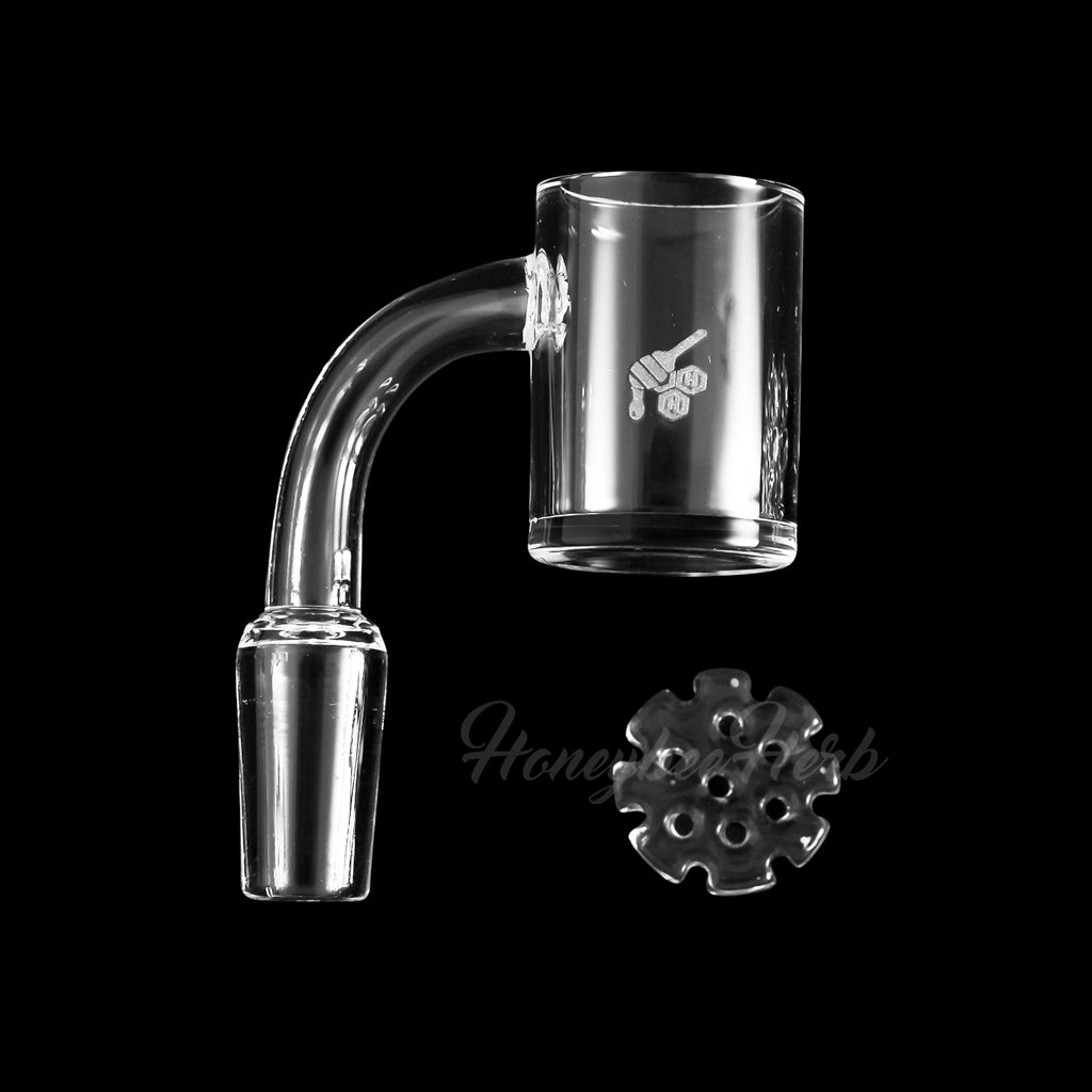 25mm Honey Disc Quartz Banger 90° | Flat Top Insert Banger