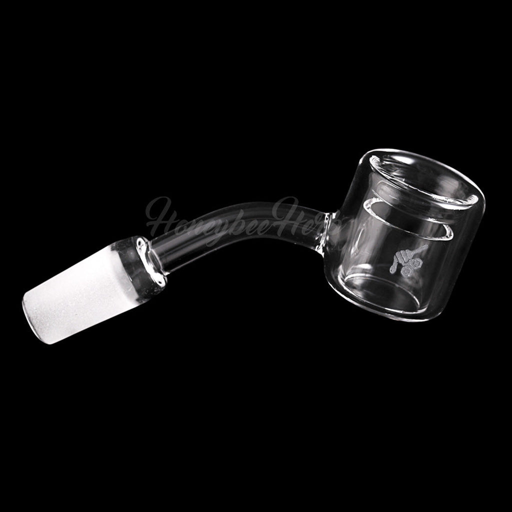 25mm Thermal Quartz Banger 45° - Double Wall | Honeybee Herb