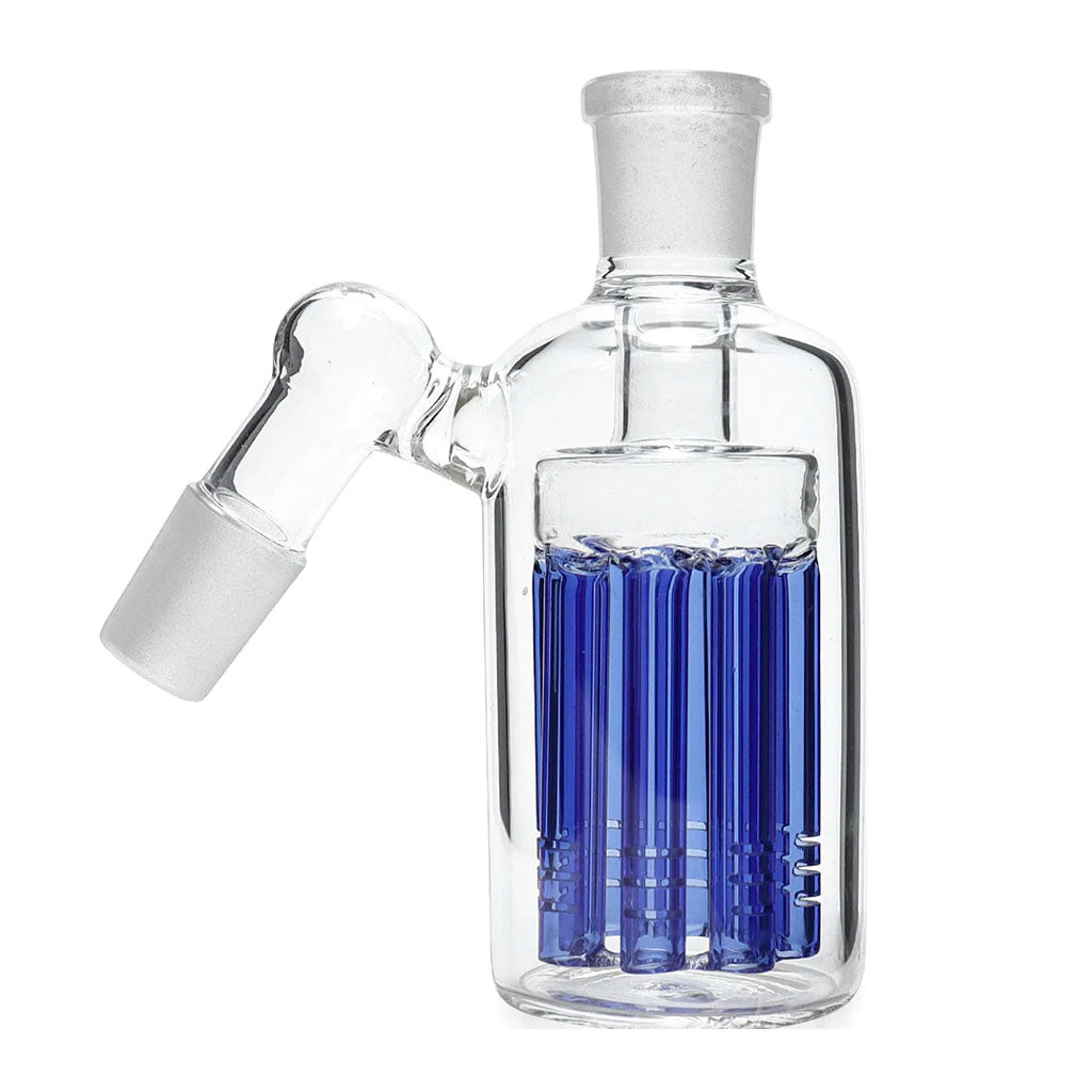 14mm 45° 8-arm tree perc blue glass ash catcher – Online Smoke and Vape