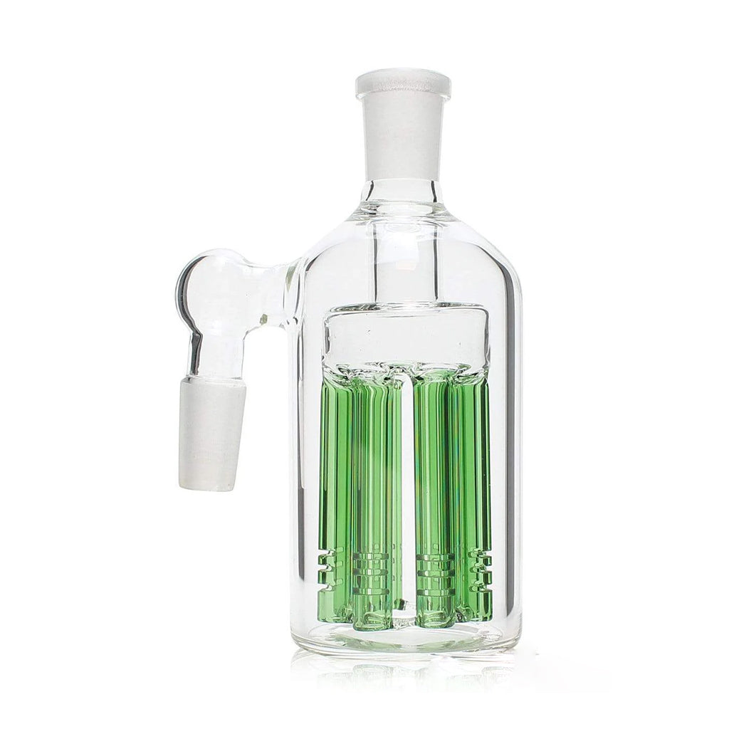 14mm 90° 8-arm tree perc green glass ash catcher – Online Smoke and Vape