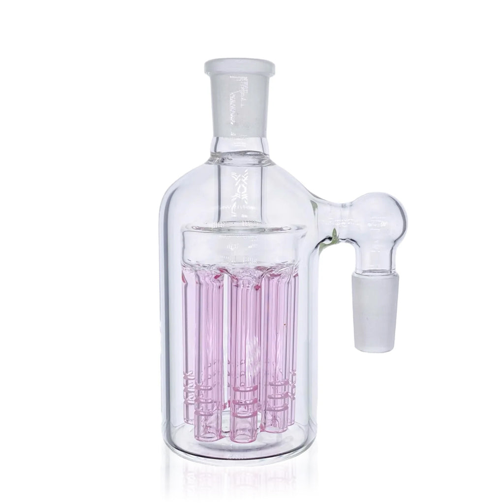 14mm 90° 8-arm tree perc pink glass ash catcher – Online Smoke and Vape