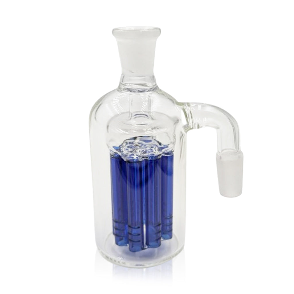 14mm 90° 8-arm tree perc blue glass ash catcher – Online Smoke and Vape