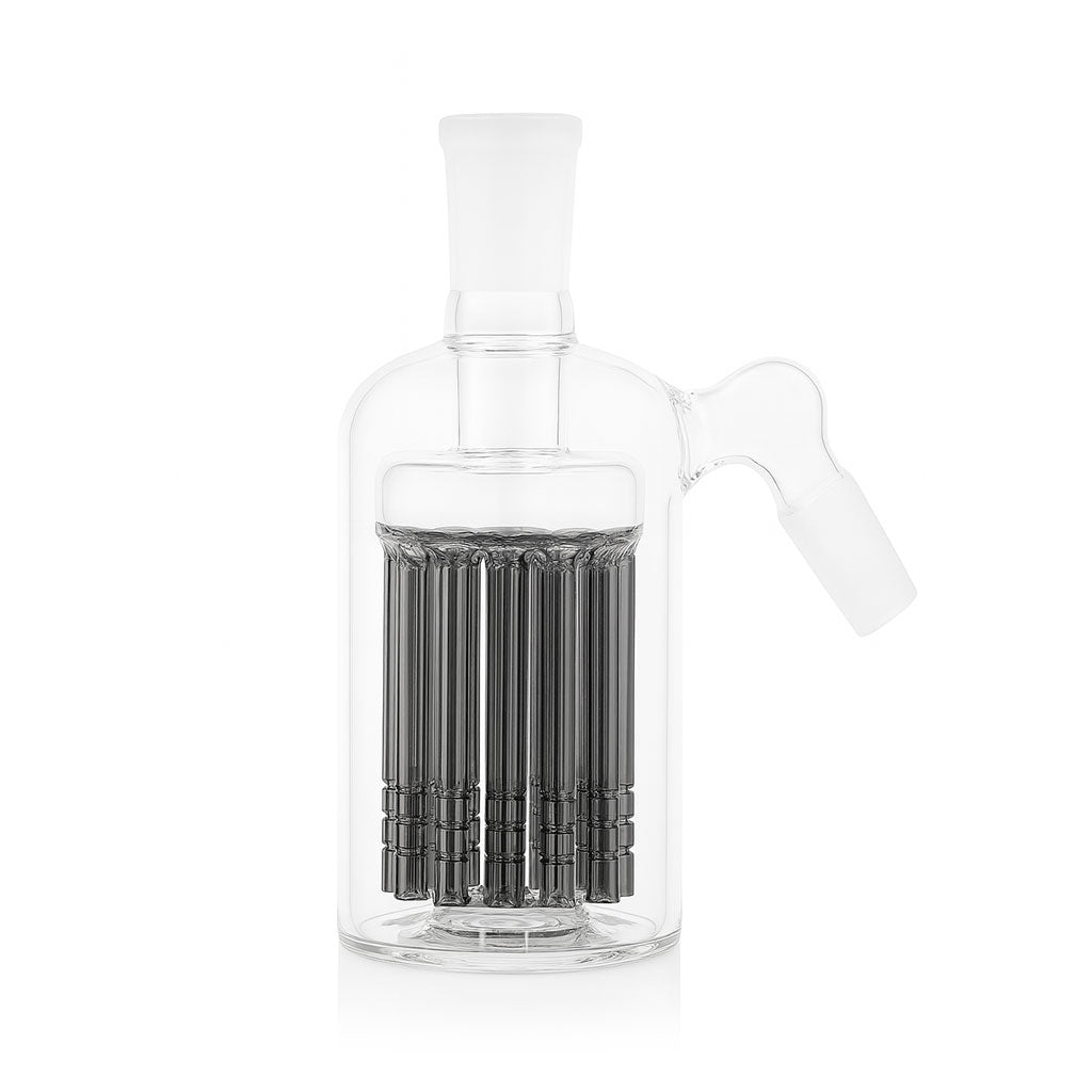 14mm 45° 8-arm tree perc gray glass ash catcher – Online Smoke and Vape