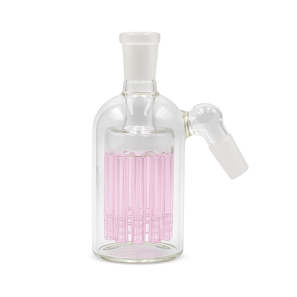 14mm 45° 8-arm tree perc pink glass ash catcher – Online Smoke and Vape