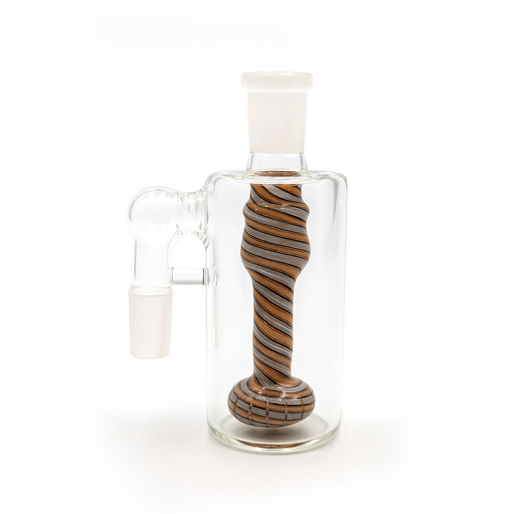 Mocha handblown showerhead perc ash catcher, 14mm 90° – Online Smoke and Vape