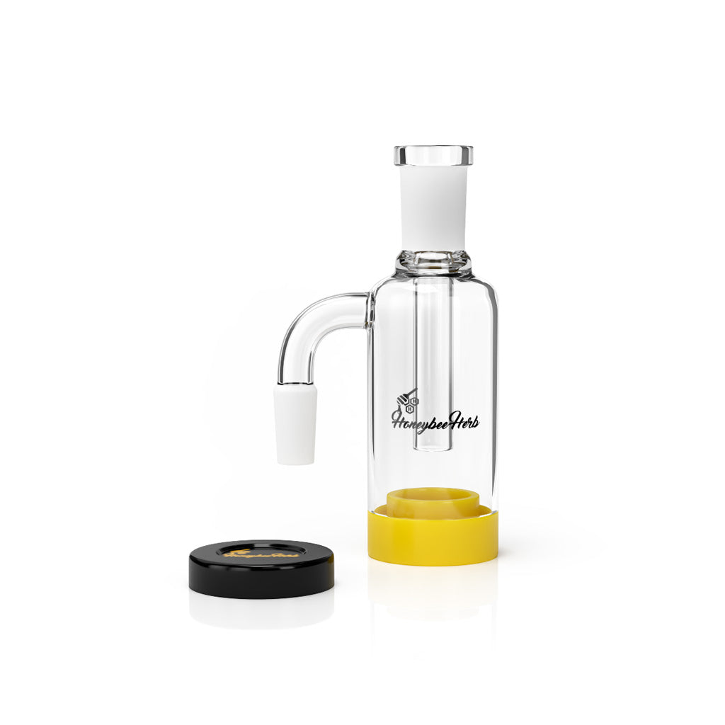 Clear 90° silicone reclaim catcher, 14mm male – Online Smoke and Vape