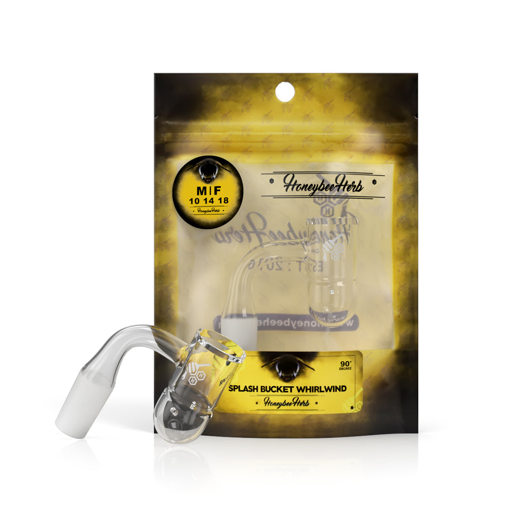 Auto Spinner Quartz Banger 14mm Male 90° - Splash Bucket | YL