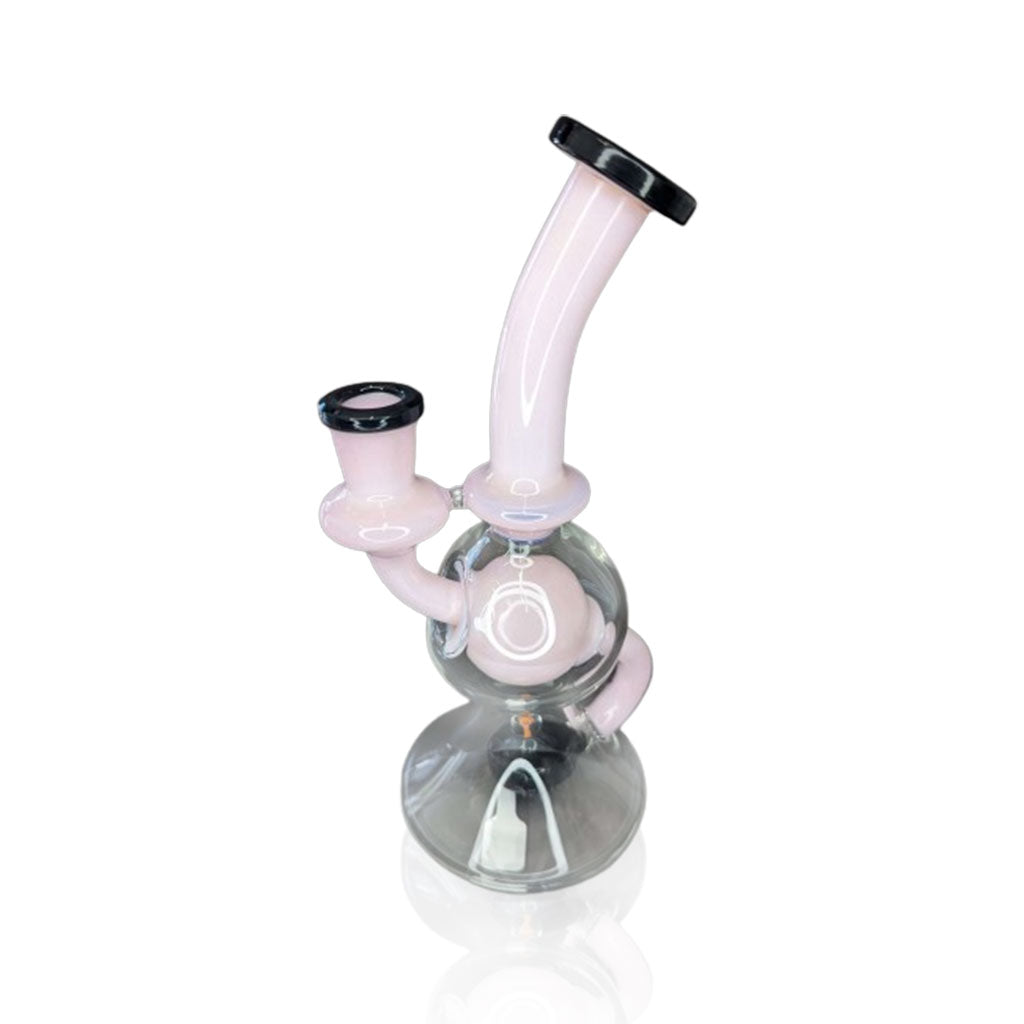 White, black and clear bubble dab rig in BuzzDeal bundle – Online Smoke and Vape