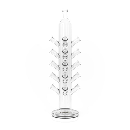 Clear glass 16-piece vertical banger holder stand for 14mm bangers – Online Smoke and Vape