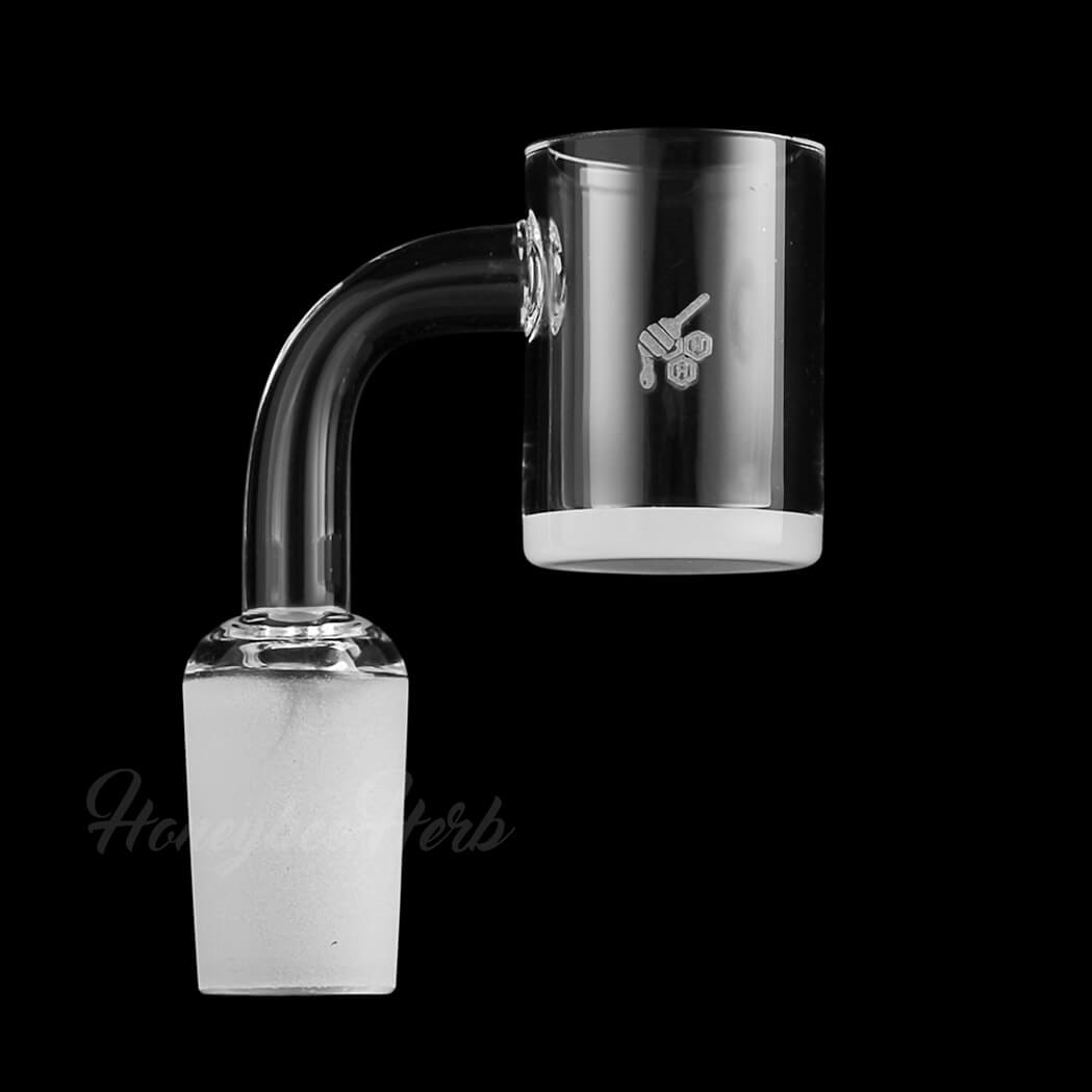 25mm Opaque Bottom Quartz Banger 90° | Honeybee Herb