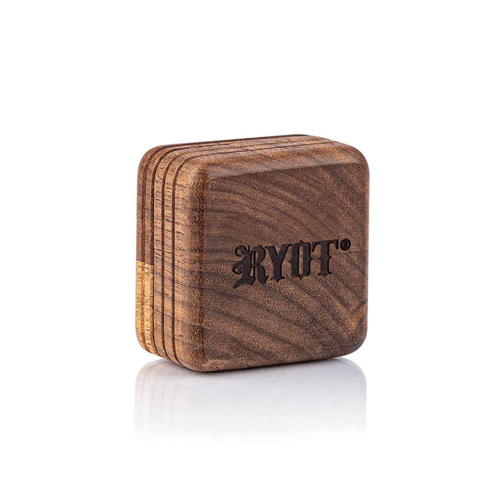 RYOT 1905 SLIM walnut wood herb grinder, full view – Online Smoke and Vape