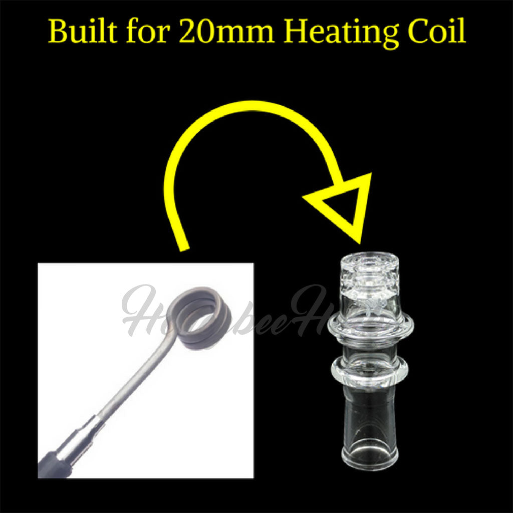 Honeycomb Barrel Quartz Enail - 20mm Domeless Dab Nail