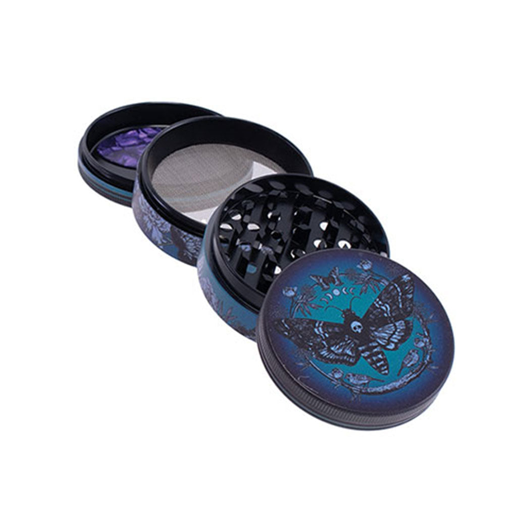 Black Moth 2.5-inch herb grinder with kief catcher – Online Smoke and Vape