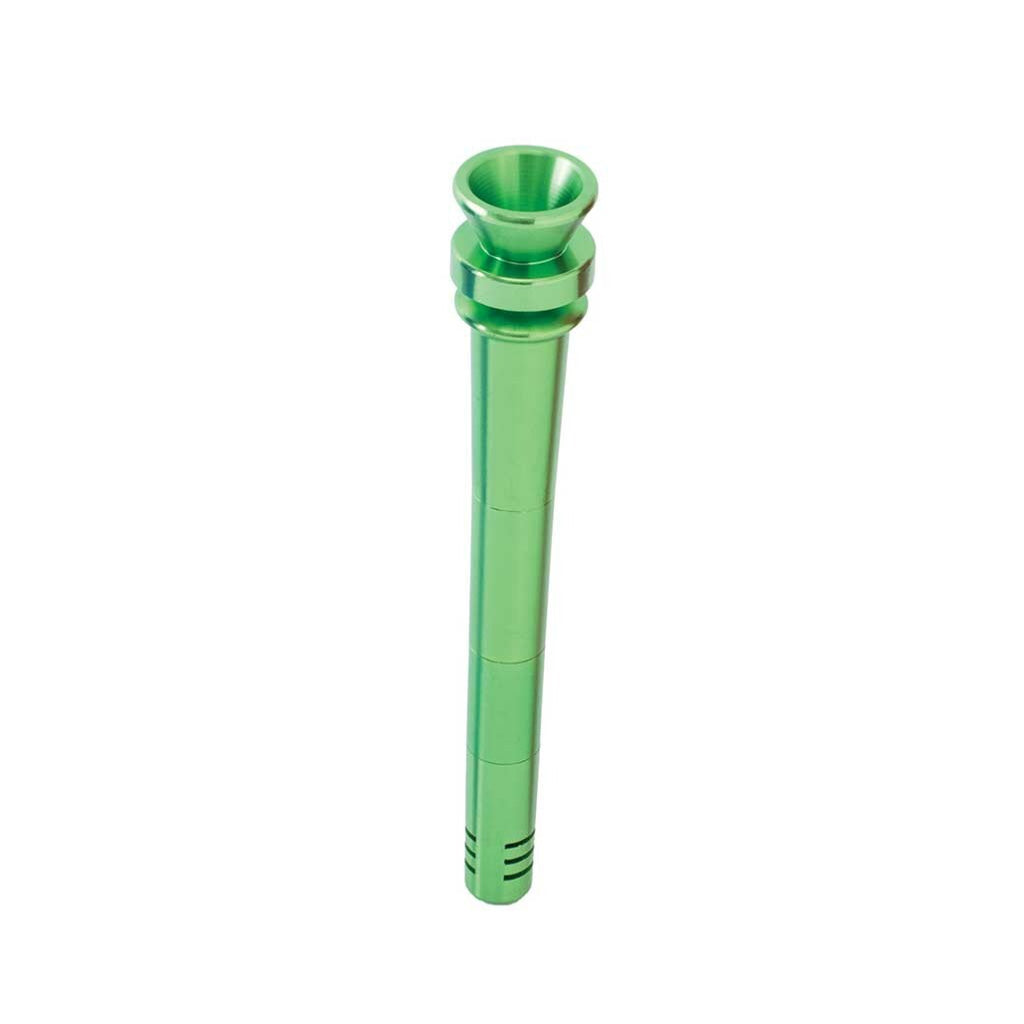 Green aluminum downstem and bowl, 5.5 inch – Online Smoke and Vape