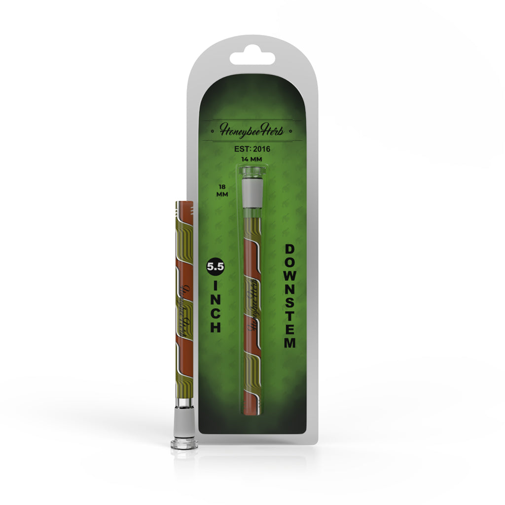 Orange Chromatic Stripe diffused downstem, 5.5 inch 14mm – Online Smoke and Vape