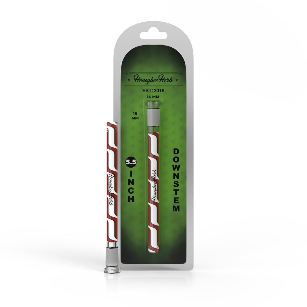 Orange-white Chromatic Stripe diffused downstem, 5.5 inch 14mm – Online Smoke and Vape