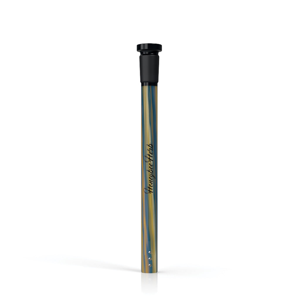 Yellow-blue Candy Stripped glass downstem, 5.5 inch – Online Smoke and Vape