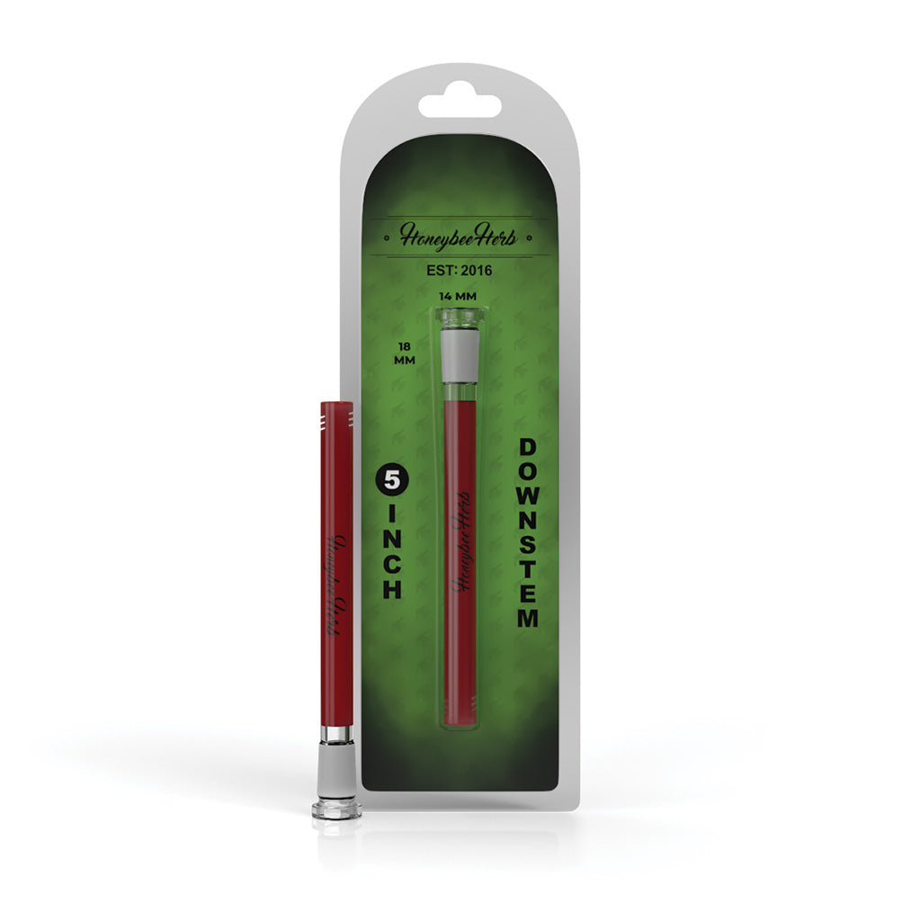 Red Color Pop glass downstem, 5 inch detail – Online Smoke and Vape