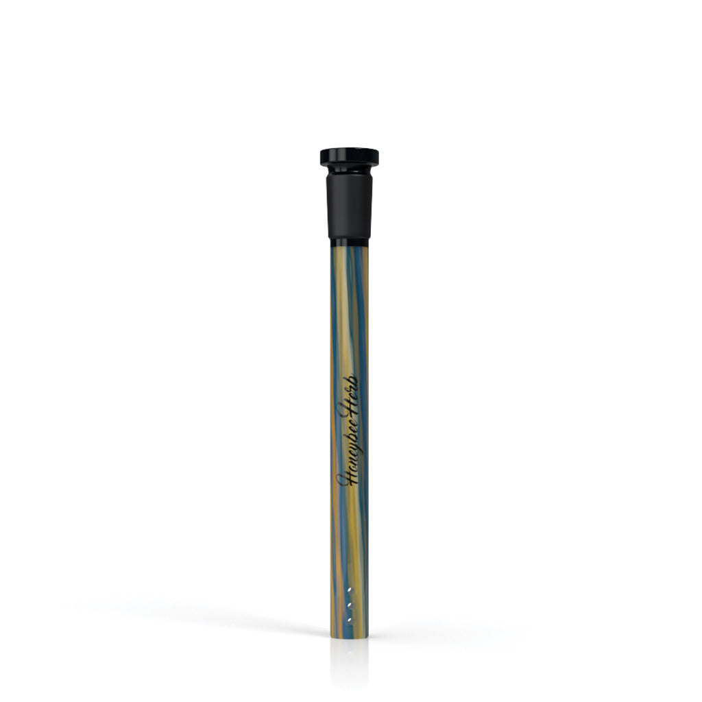 Yellow-blue Candy Stripped glass downstem, 5 inch – Online Smoke and Vape