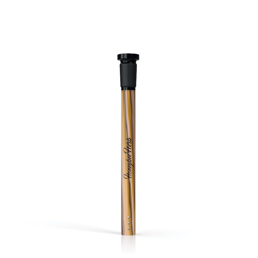 Yellow-brown Candy Stripped glass downstem, 5 inch – Online Smoke and Vape
