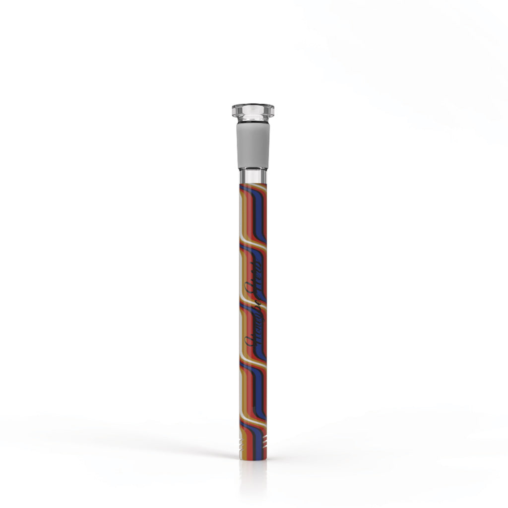 Yellow Chromatic Stripe glass downstem, 5 inch – Online Smoke and Vape