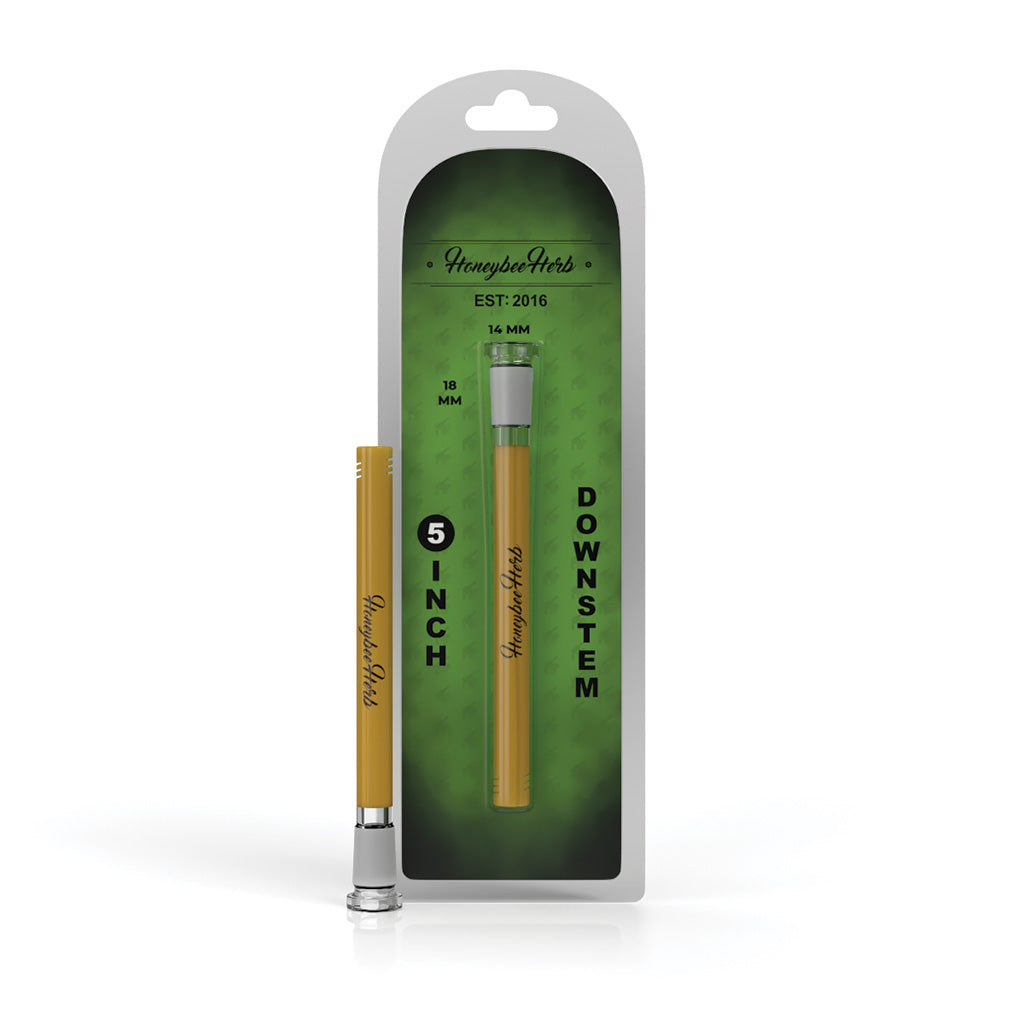Yellow Color Pop glass downstem, 5 inch detail – Online Smoke and Vape