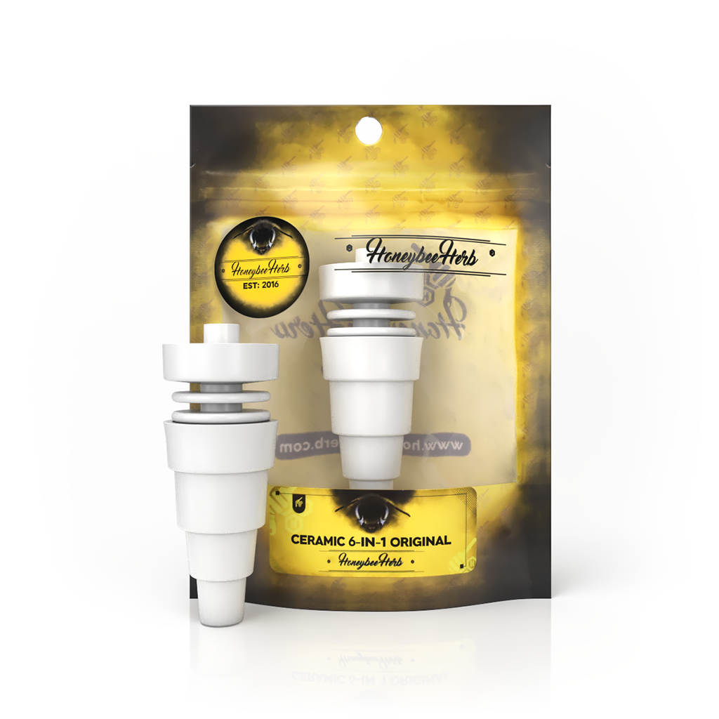 6-in-1 Original ceramic banger for dab rigs by Honeybee Herb – Online Smoke and Vape