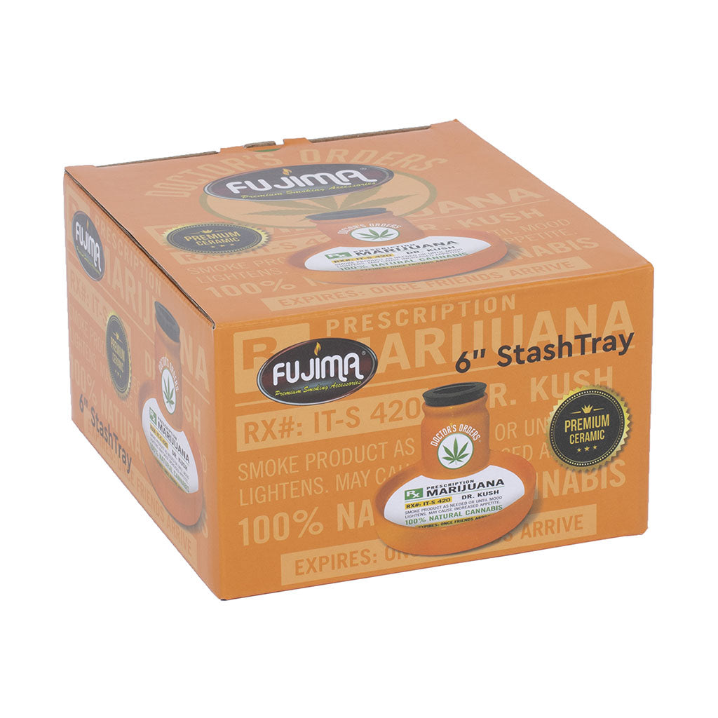 Fujima 6-inch RX ceramic stash tray, retail box packaging – Online Smoke and Vape