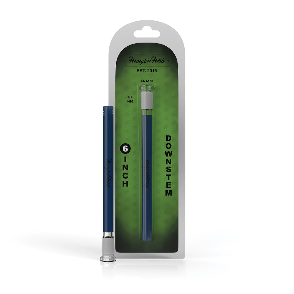 Blue Color Pop glass downstem, 6 inch view – Online Smoke and Vape