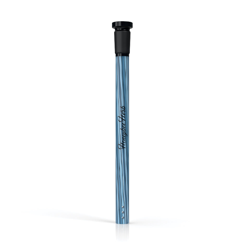 Blue Candy Stripped glass downstem, 6 inch – Online Smoke and Vape
