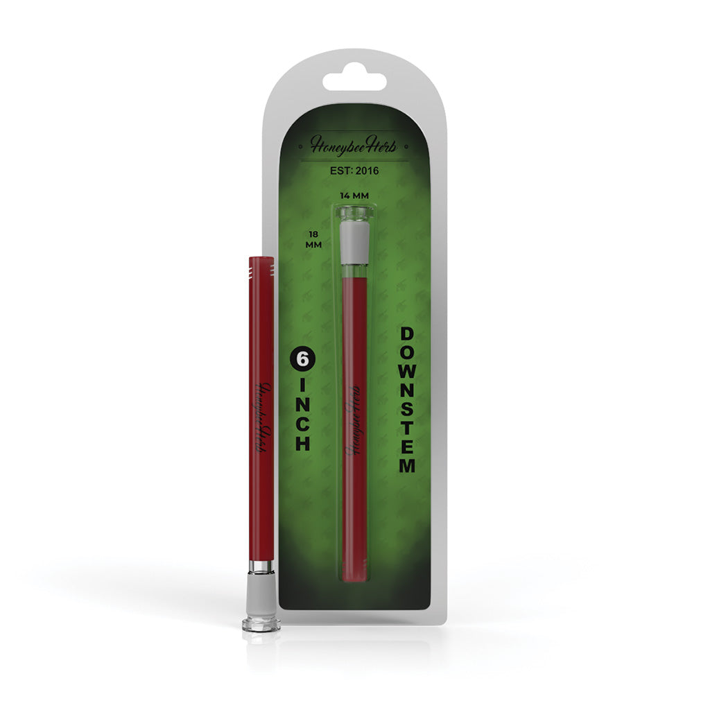 Red Color Pop glass downstem, 6 inch view – Online Smoke and Vape