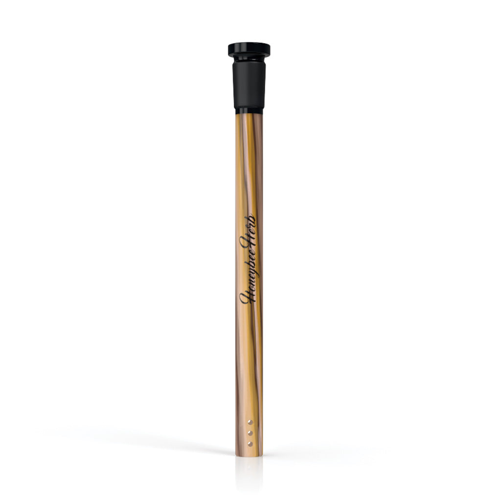 Yellow-brown Candy Stripped glass downstem, 6 inch – Online Smoke and Vape
