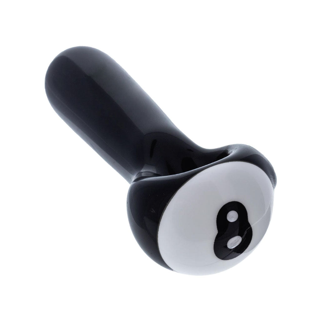 Black 8-ball glass spoon hand pipe – Online Smoke and Vape
