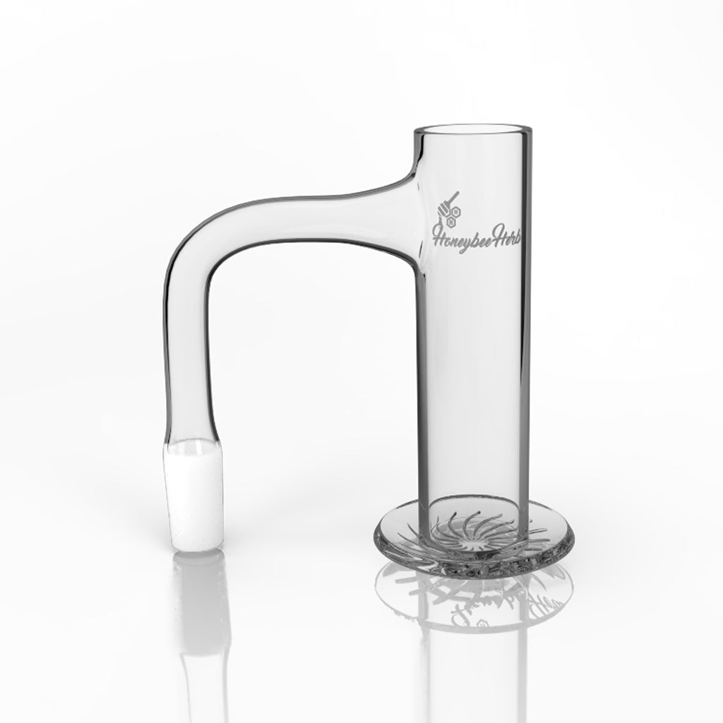 Long Neck Beehive 90° Blender Banger | 20mm Full Weld Quartz