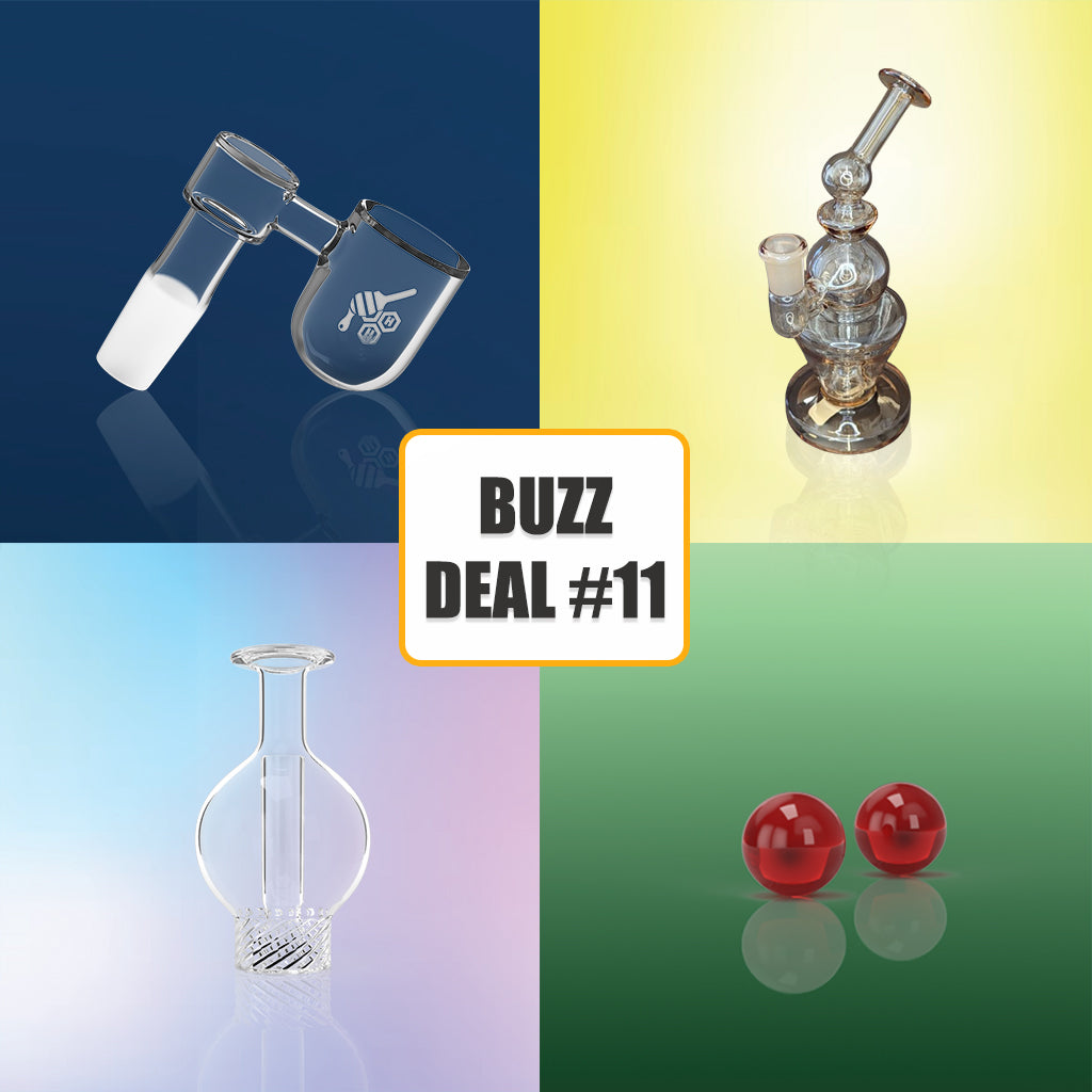 Honeybee Herb BuzzDeal bundle with sidecar banger, carb cap and terp pearls – Online Smoke and Vape