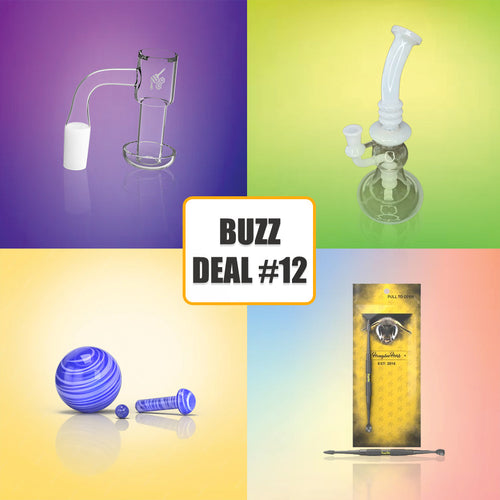 Honeybee Herb BuzzDeal bundle with banger, pillar set and dabber – Online Smoke and Vape