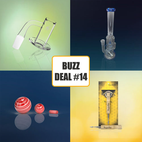 Honeybee Herb BuzzDeal bundle with banger, dab marbles and dab tool – Online Smoke and Vape
