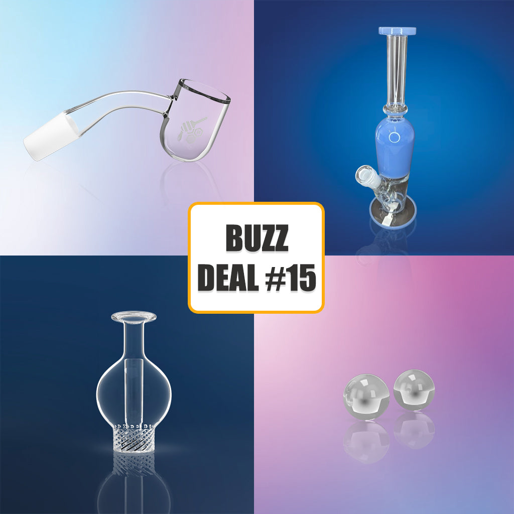 Honeybee Herb BuzzDeal bundle with banger, terp pearls and carb cap – Online Smoke and Vape