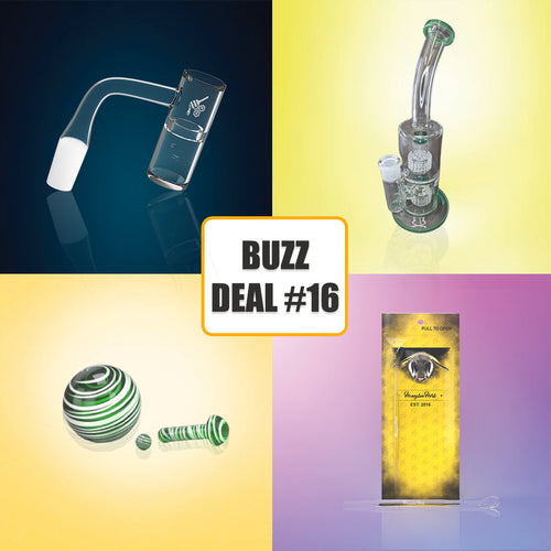Honeybee Herb BuzzDeal bundle with banger, pillar set and dabber – Online Smoke and Vape