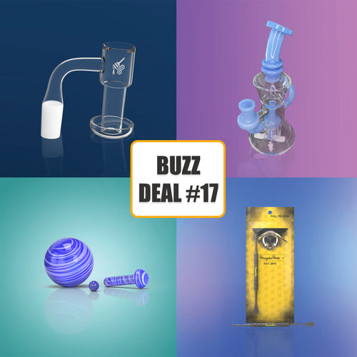 Honeybee Herb BuzzDeal bundle: water pipe, banger, pillar set and dabber – Online Smoke and Vape