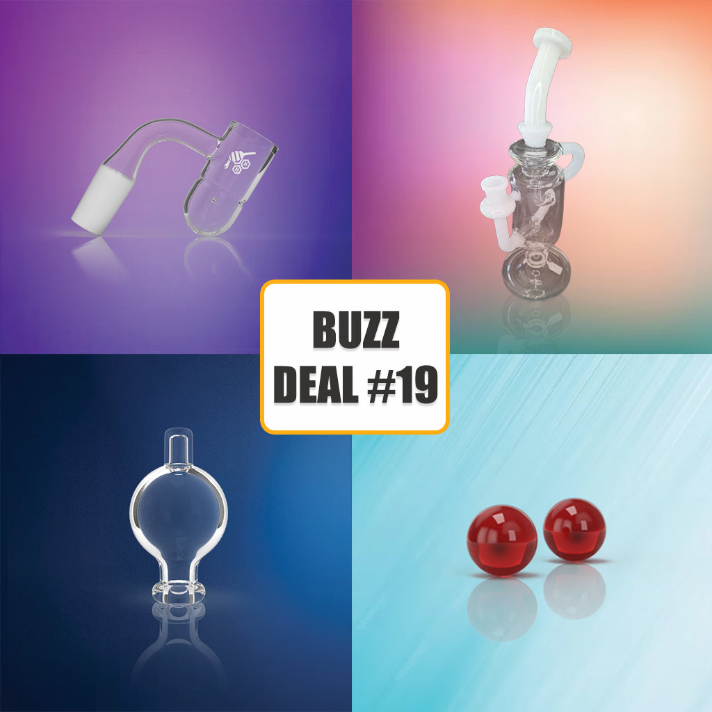 Honeybee Herb BuzzDeal bundle with banger, terp pearls and carb cap – Online Smoke and Vape