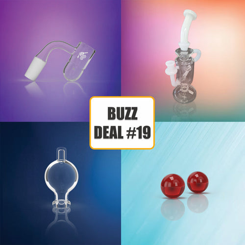 Honeybee Herb BuzzDeal bundle with banger, terp pearls and carb cap – Online Smoke and Vape