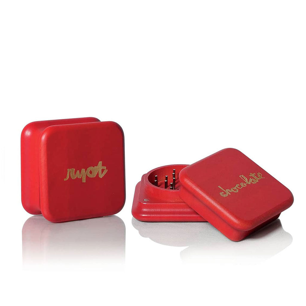 Chocolate x RYOT 2-piece red maple wood grinder – Online Smoke and Vape