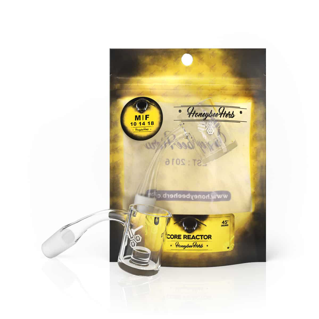 Core Reactor 45° Quartz Banger - 25mm Flat Top | Honeybee