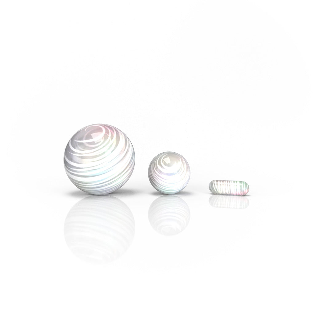 White dab marble set in BuzzDeal bundle – Online Smoke and Vape