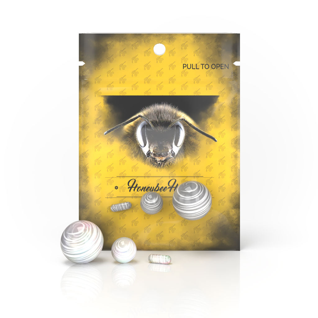 White dab marble set in BuzzDeal bundle – Online Smoke and Vape