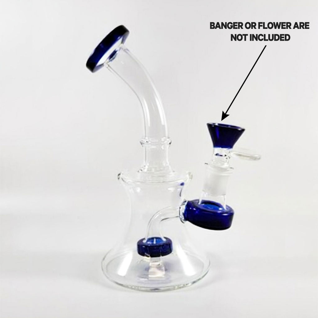 7" Matrix Perc Dab Rig - Green Flower Extended Mouthpiece